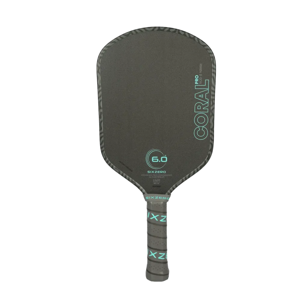 Six Zero Coral Pro Pickleball Paddle - Electric Blue 16mm (Hybrid/ Elongated/ Widebody)