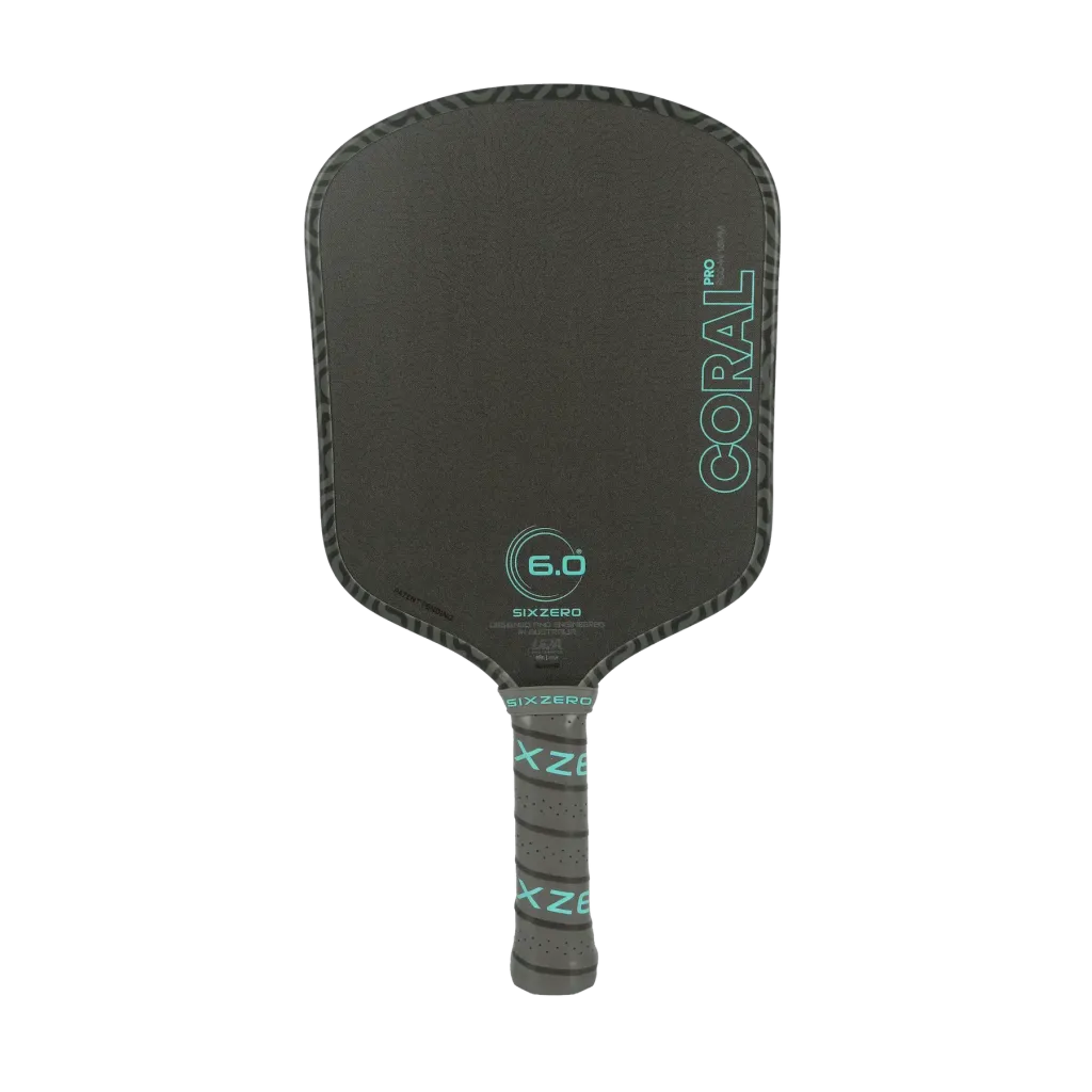 Six Zero Coral Pro Pickleball Paddle - Electric Blue 16mm (Hybrid/ Elongated/ Widebody)