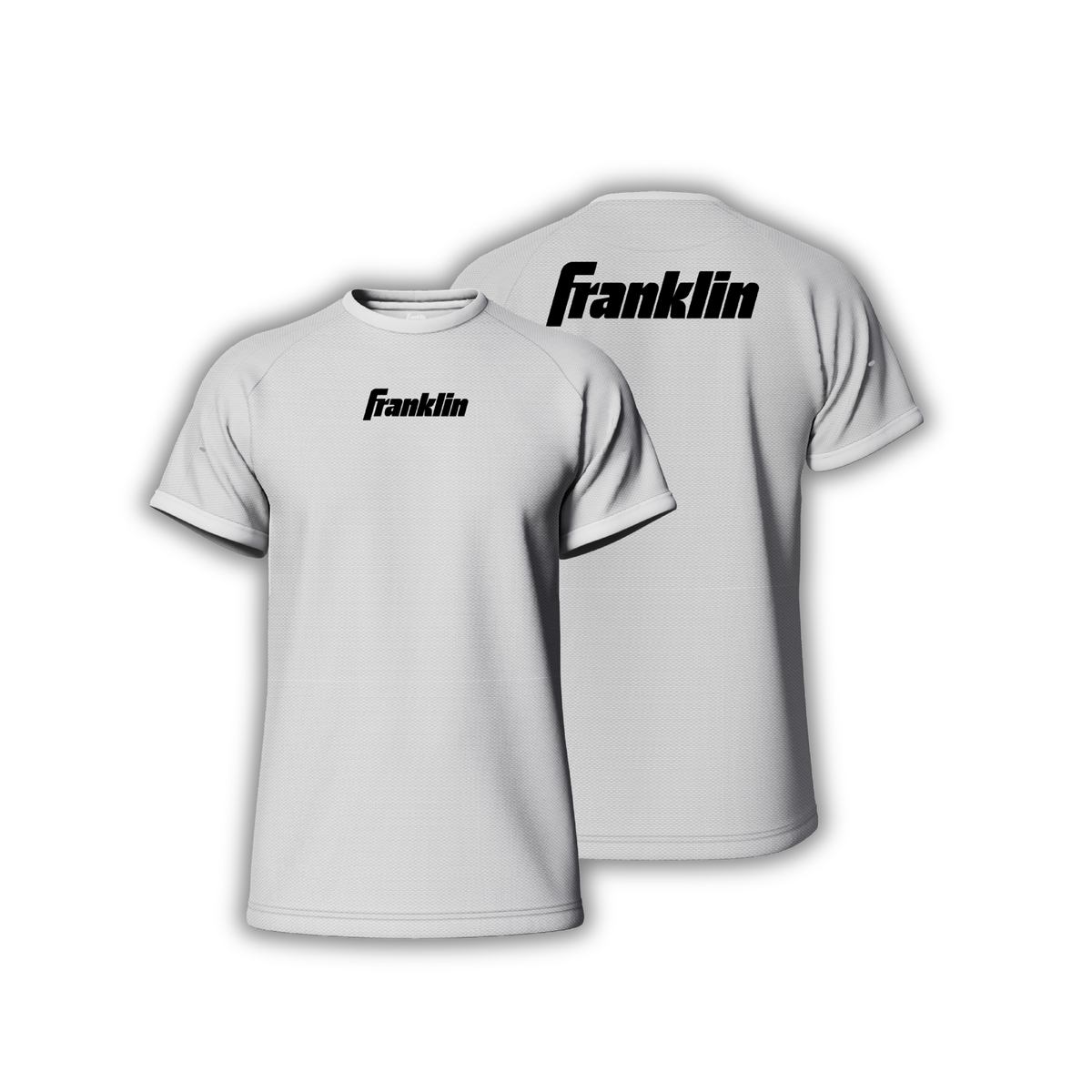 Franklin Performance Pickleball Apparel Sportswear Shirt (White/Black)