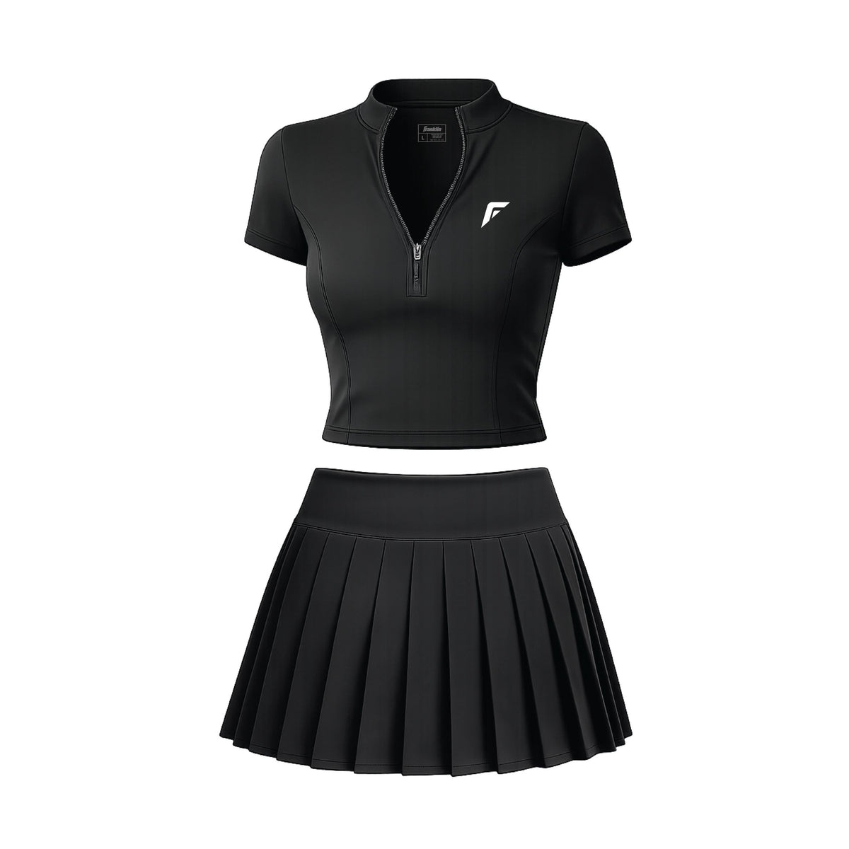 Franklin Women's Performance Zip Up Sportswear Set (Black)
