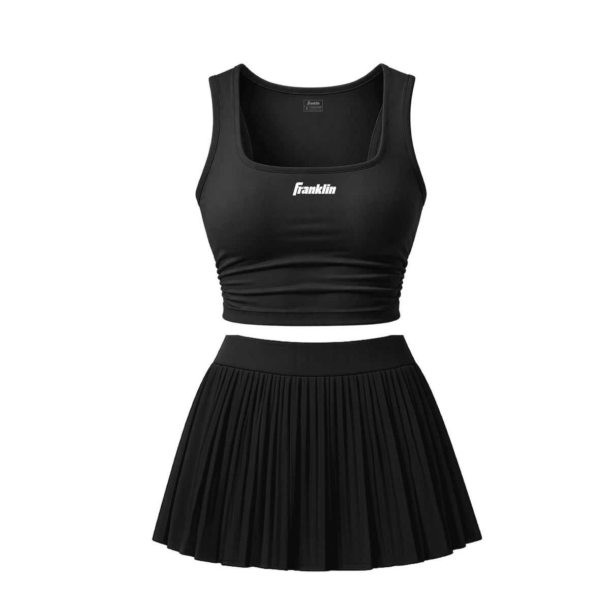Franklin Women's Performance Sleeveless Cropped Sportswear Set (Black)