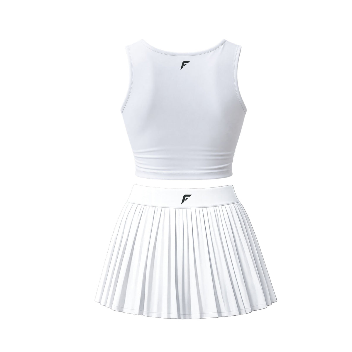 Franklin Women's Performance Sleeveless Cropped Sportswear Set (White)