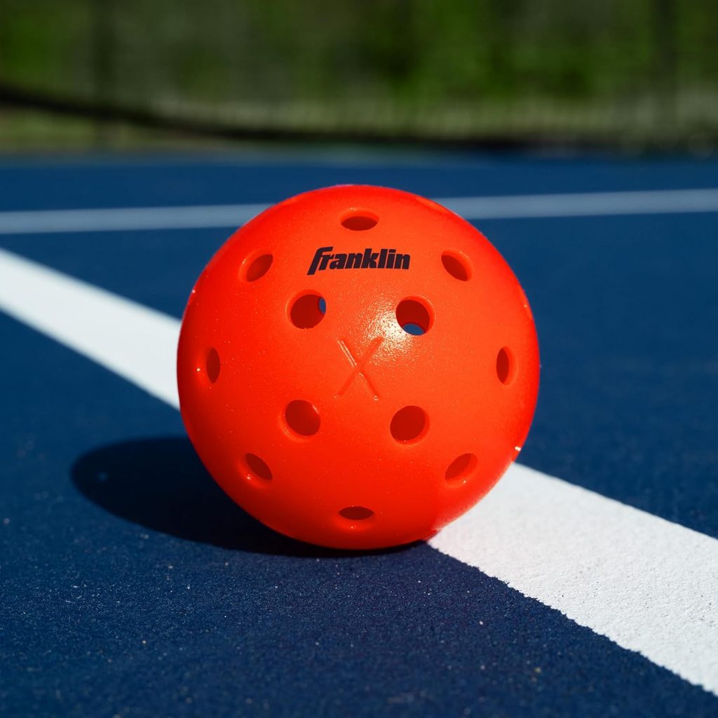 Franklin Sports X-40 Ember Outdoor Pickleballs 40 Holes with Logo