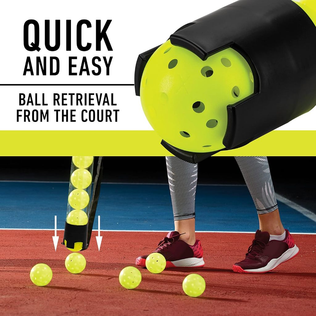Franklin Pickleball Tube + Pickleball Hopper + Pick Up Balls (Balls Not Included)