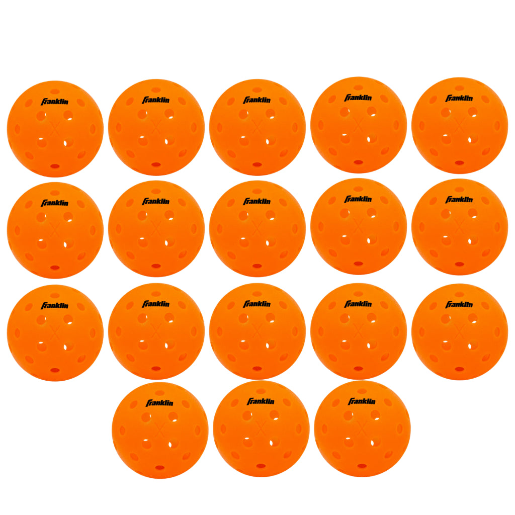 Franklin Sports X-40 Lava Outdoor Pickleballs 40 Holes with Logo