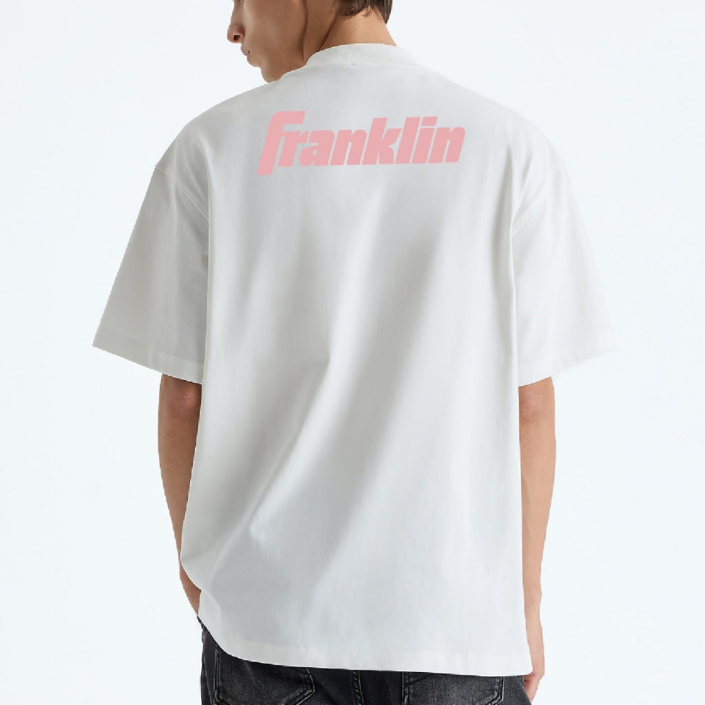 Franklin Shirt 100% Cotton Unisex White Lifestyle Oversized Tee