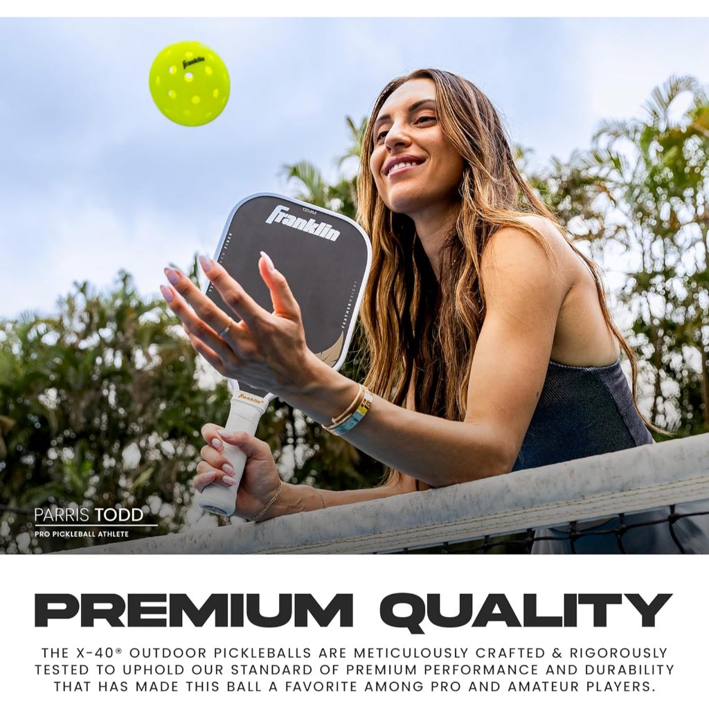 Franklin X-40 Pickleballs Yellow Optic 3-Balls Tube
