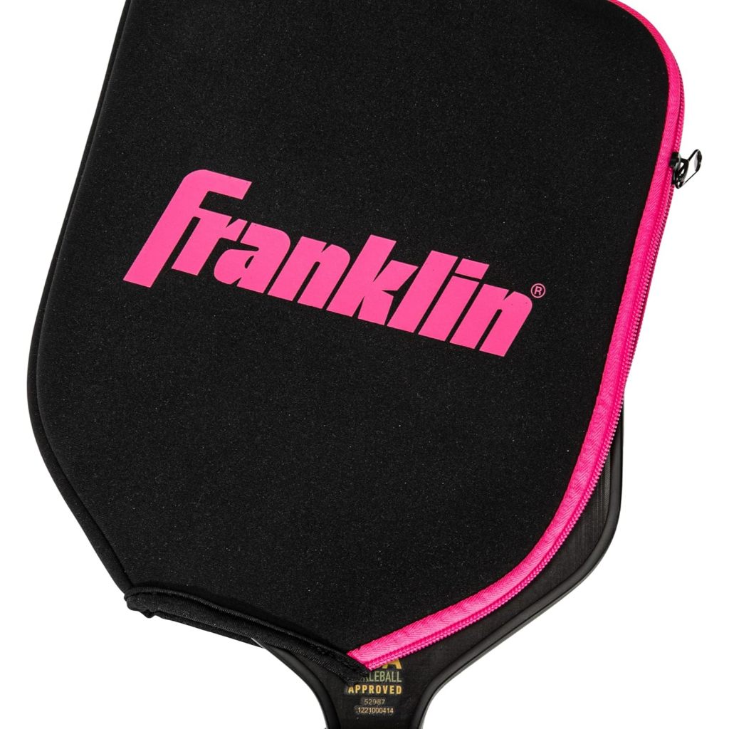 Franklin Pickleball Paddle Cover - Protective Padded Cover with Fence Hook - Universal Size Paddle Case