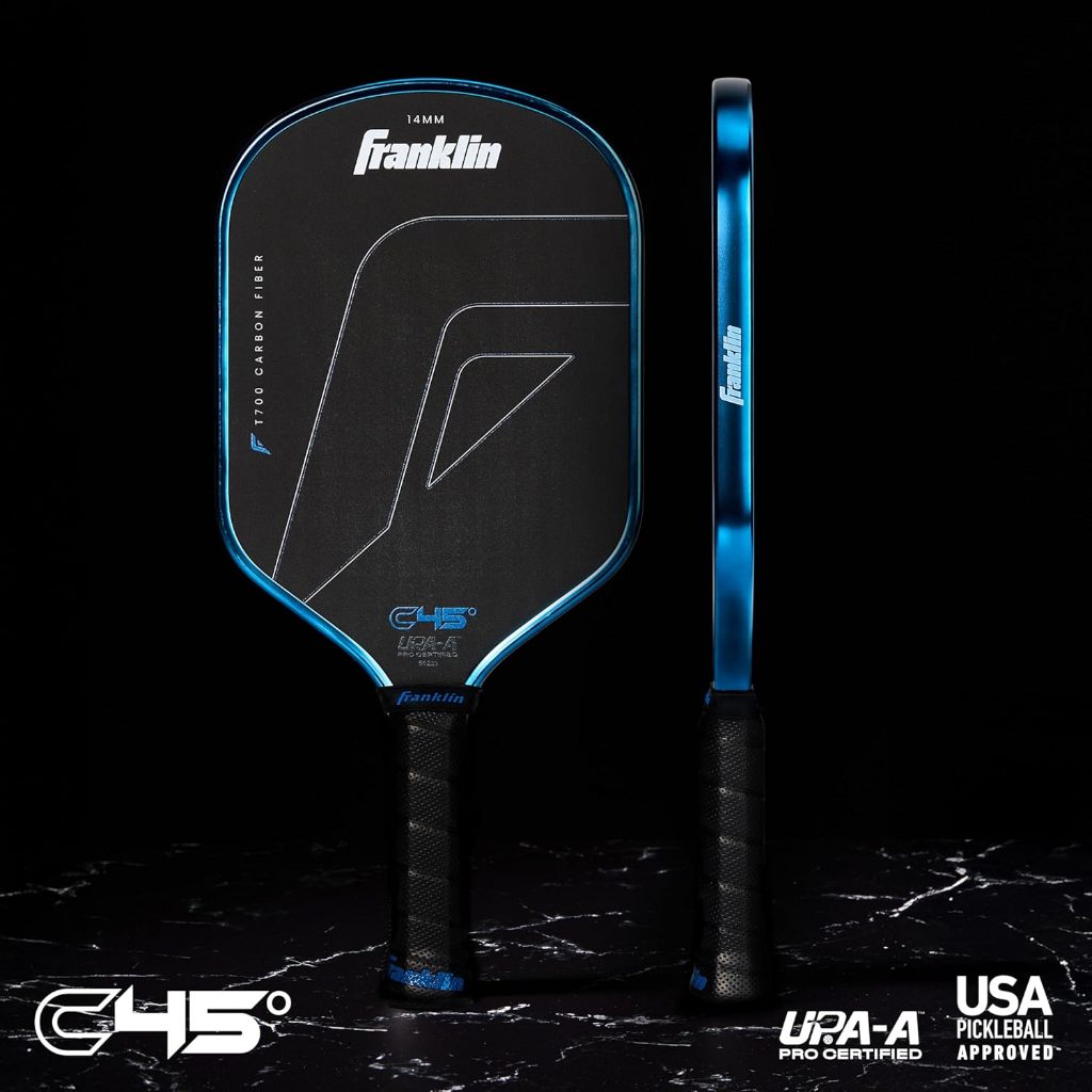 Franklin C45° Hybrid Carbon Fiber Pickleball Paddle - Blue (14mm)