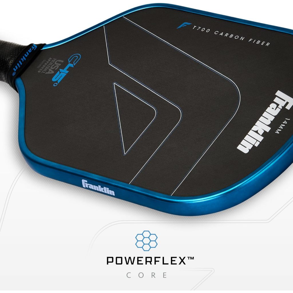 Franklin C45° Hybrid Carbon Fiber Pickleball Paddle - Blue (14mm)