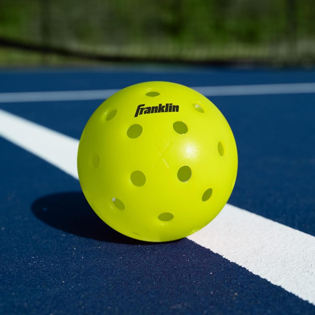 Franklin Sports X-40 Outdoor Pickleballs 40 Holes with Logo