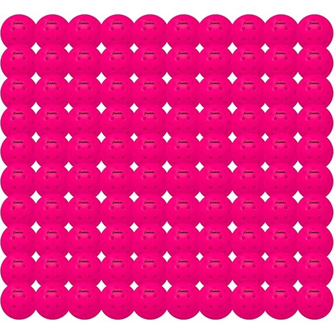 Franklin Sports 100 Balls Box X-40 Outdoor Pickleballs 40 Holes with Logo
