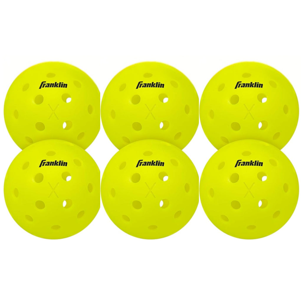 Franklin Sports X-40 Outdoor Pickleballs 40 Holes with Logo