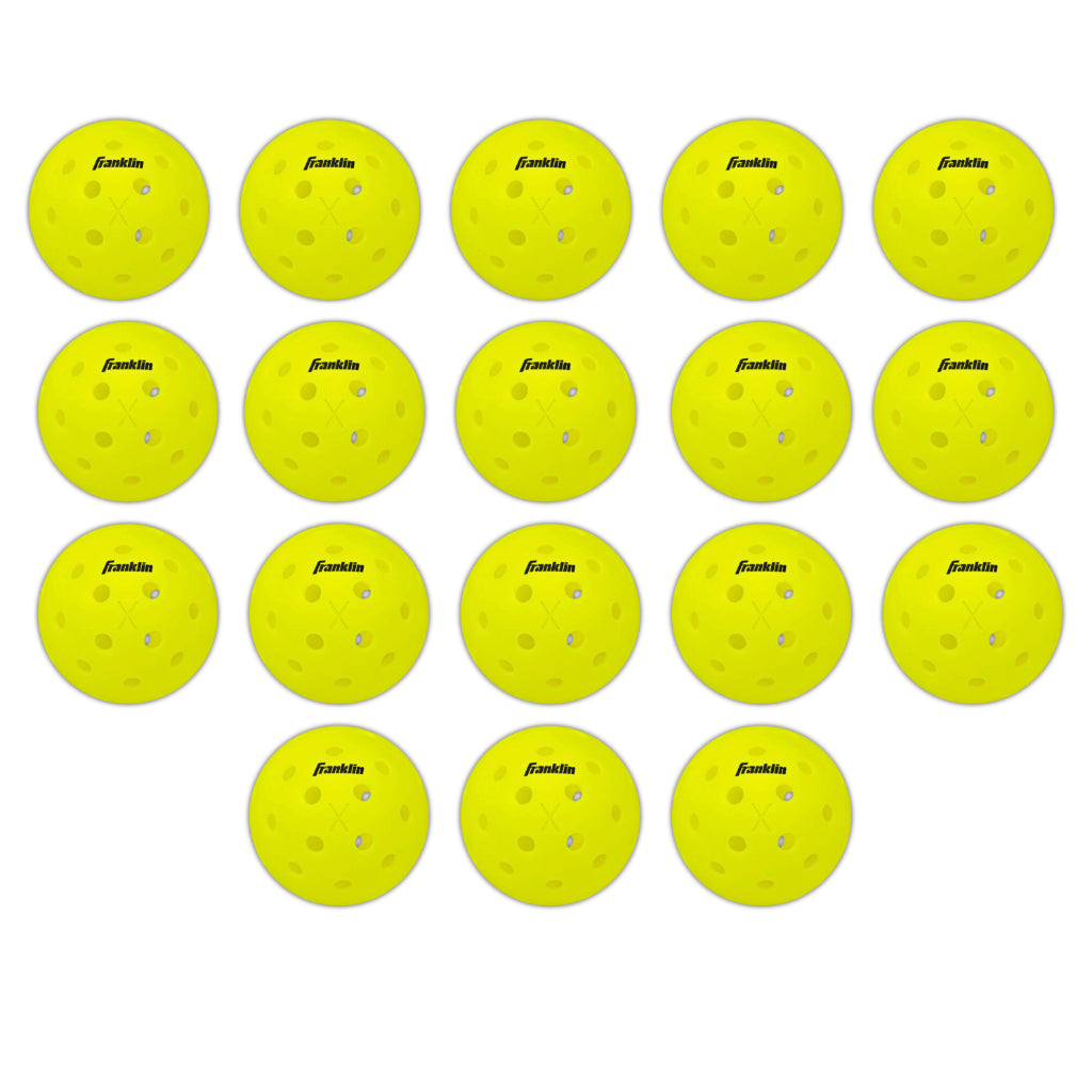 Franklin Sports X-40 Outdoor Pickleballs 40 Holes with Logo