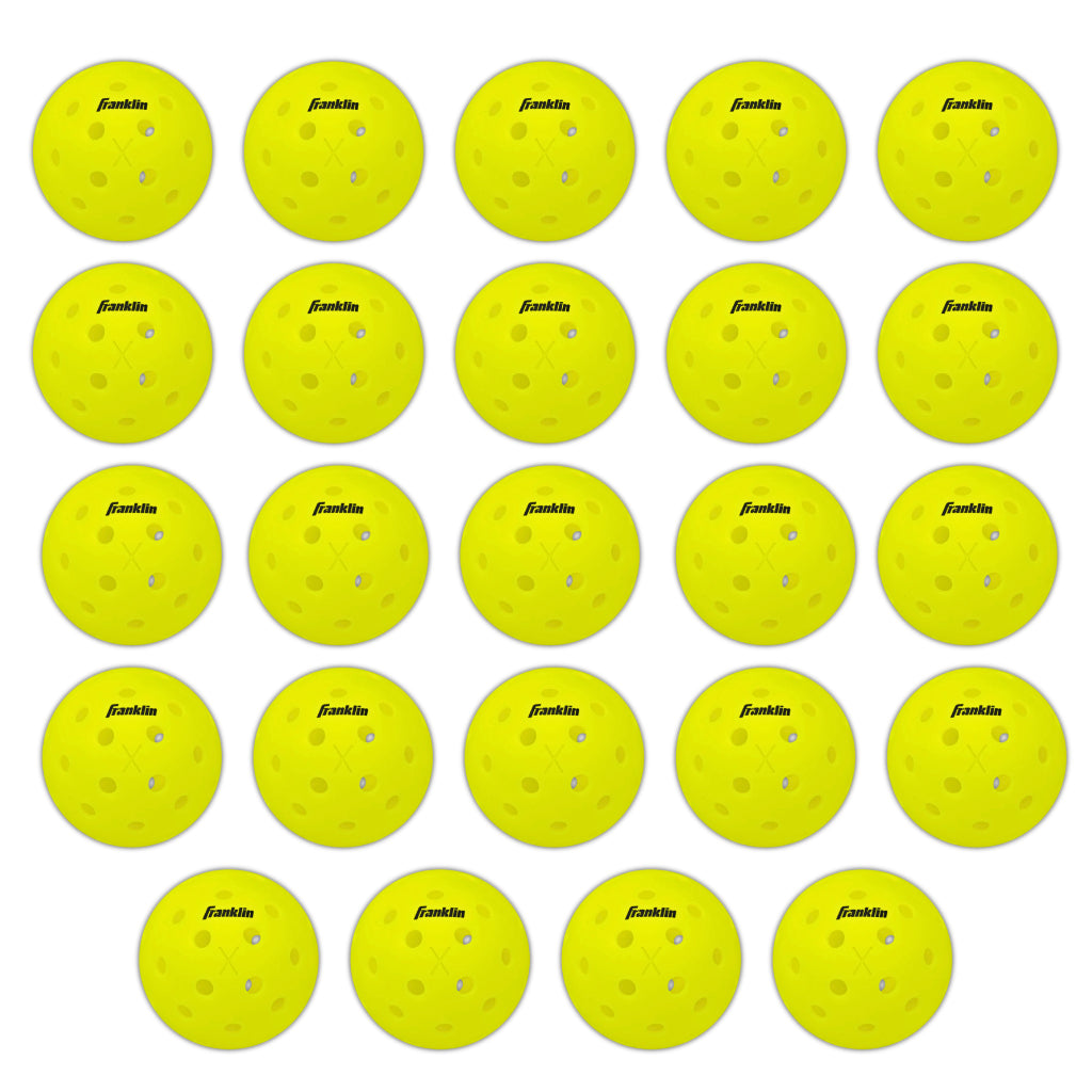 Franklin Sports X-40 Outdoor Pickleballs 40 Holes with Logo