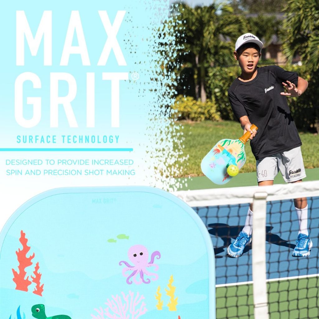 Franklin Kids Pickleball Paddle Beginner Paddle Rockstar Sealife