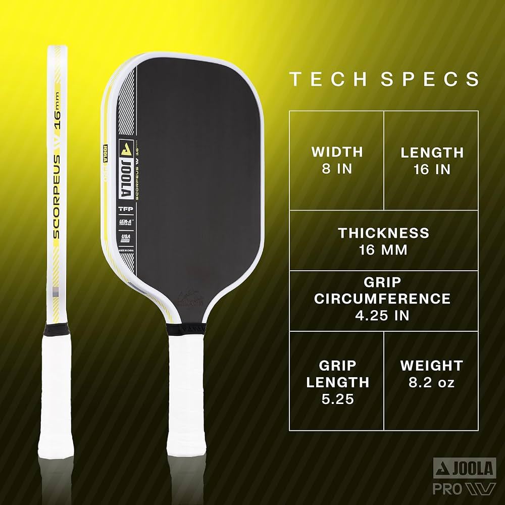 JOOLA Scorpeus Pro 4 Pickleball Paddle (14mm/16mm) Asia Colour Edition Malaysia Colour Edition
