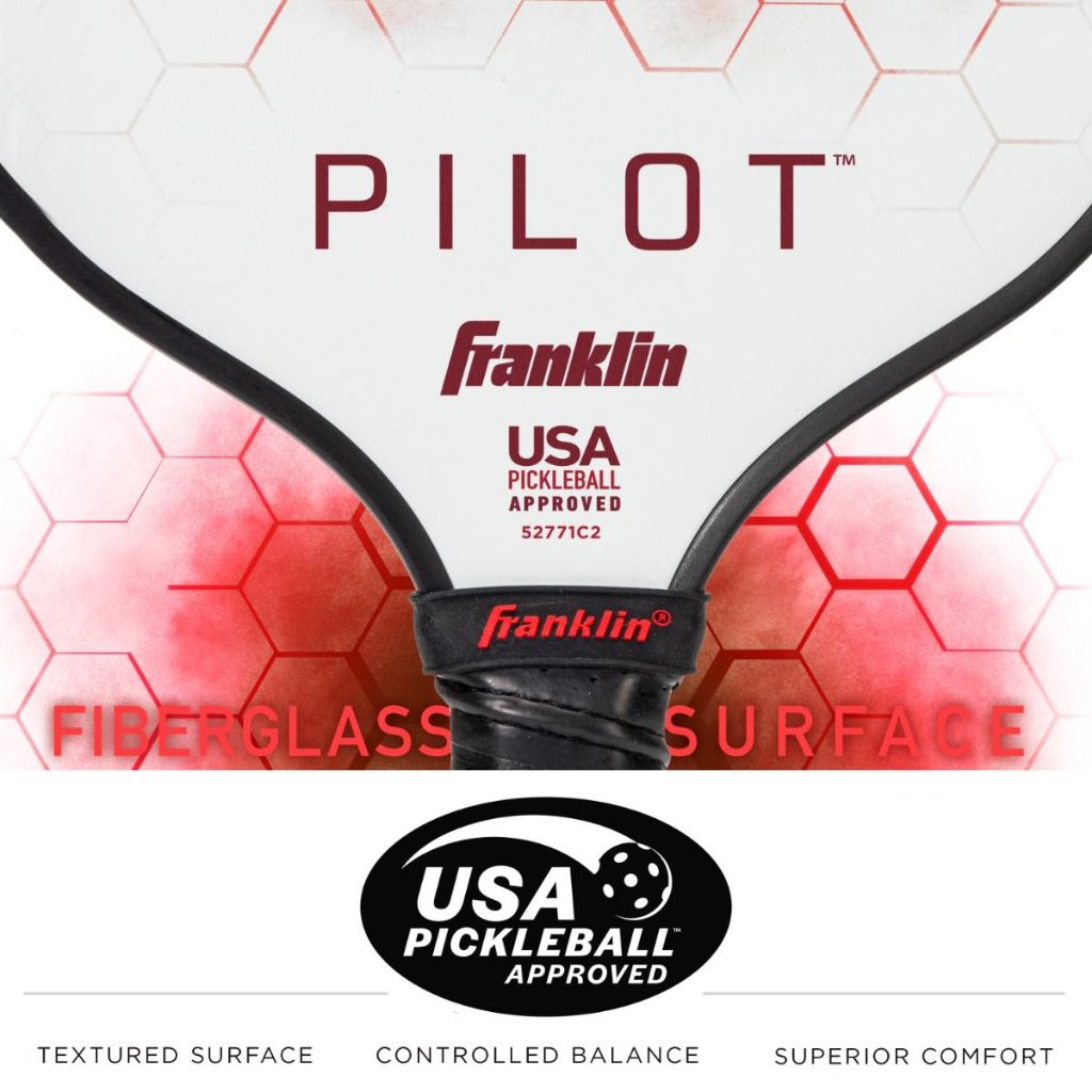 Franklin Pickleball Beginner Set Pilot 2 Player Paddle and Ball Set Pickleball Newbie Set