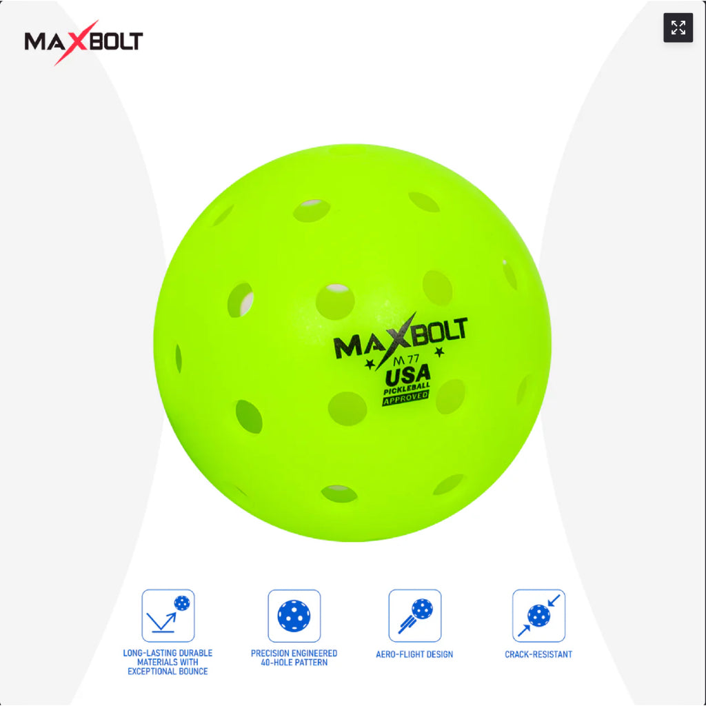Maxbolt M77 Green Pickleball Ball 3-in-1