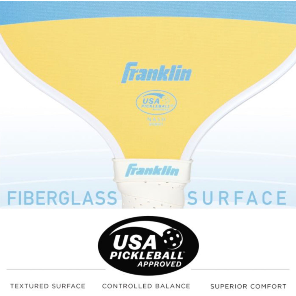 Franklin Beginner Pickleball Paddle Nash Lifestyle Pickleball Paddle Yellow Color Pickleball Paddle