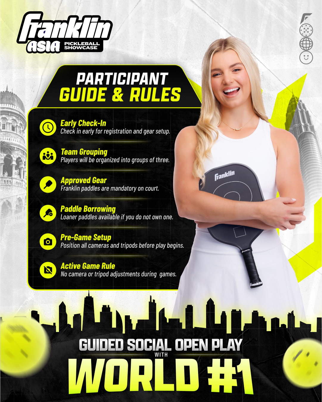 Guided Social Play with World No.1 Anna Leigh Waters | Franklin Pickleball Asia Pro Showcase