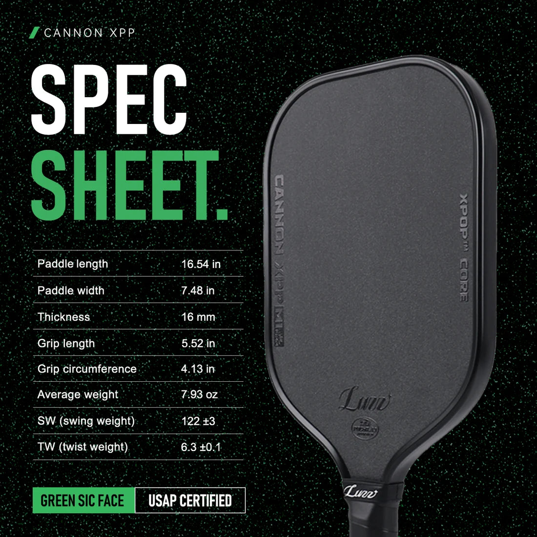 Luzz Cannon XPP M1 Pickleball Paddle