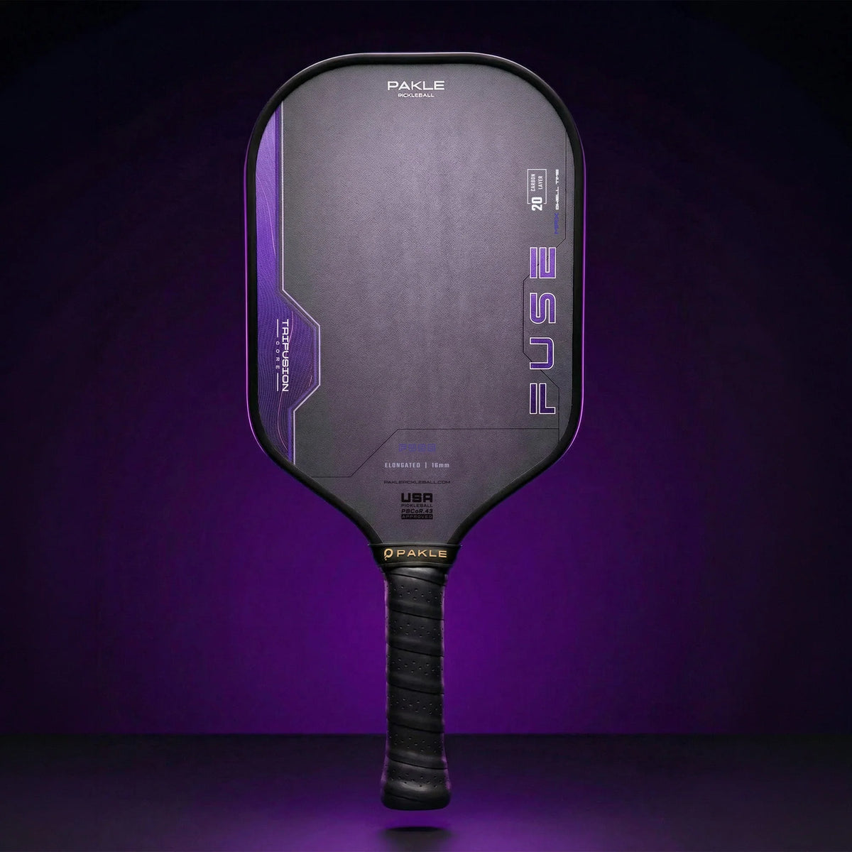 Pakle Fuse New Gen4.5 Pickleball Paddle - Elongated 16mm (Ember/ Ion/ Vanta)