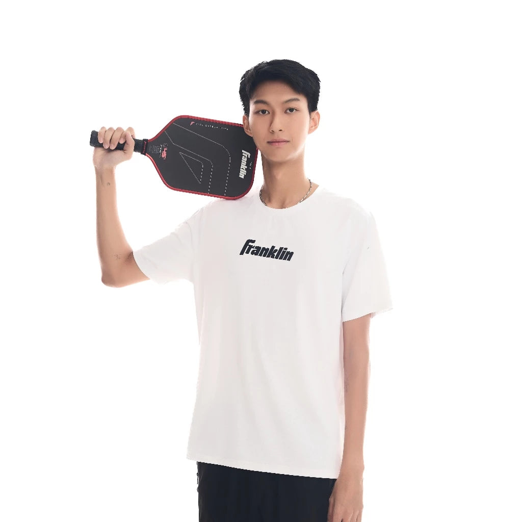 Franklin Performance Pickleball Apparel Sportswear Shirt (White/Black)