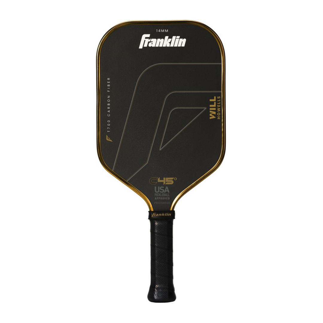 Will Howells Edition C45° Carbon Fiber Pickleball Paddle 14/16mm