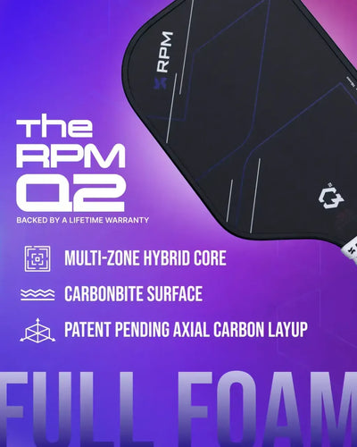 RPM Q2 Pickleball Paddle - Widebody (14mm/16mm)