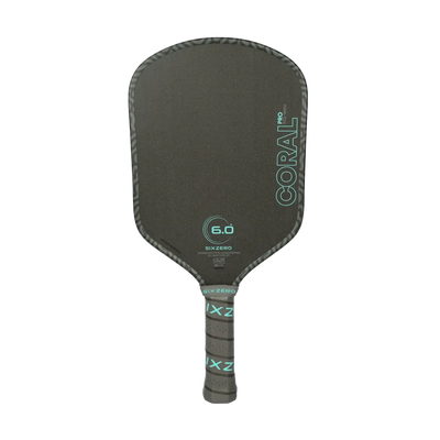 Six Zero Coral Pro Pickleball Paddle - Electric Blue 16mm (Hybrid/ Elongated/ Widebody)