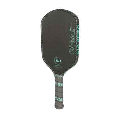 Six Zero Coral Pro Pickleball Paddle - Electric Blue 16mm (Hybrid/ Elongated/ Widebody)