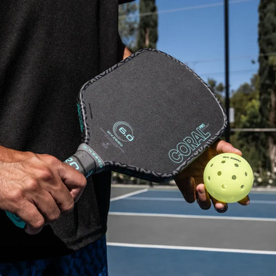 Six Zero Coral Pro Pickleball Paddle - Electric Blue 16mm (Hybrid/ Elongated/ Widebody)