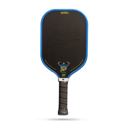 Bread & Butter The Loco Pickleball Paddle - Elongated 16mm (Black/ Tan/ Azul)