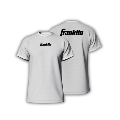 Franklin Performance Pickleball Apparel Sportswear Shirt (White/Black)