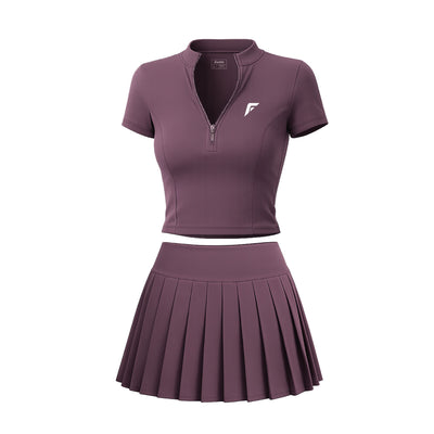 Franklin Women's Performance Zip Up Sportswear Set (Maroon)
