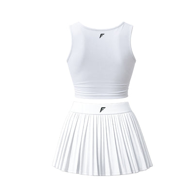 Franklin Women's Performance Sleeveless Cropped Sportswear Set (White)