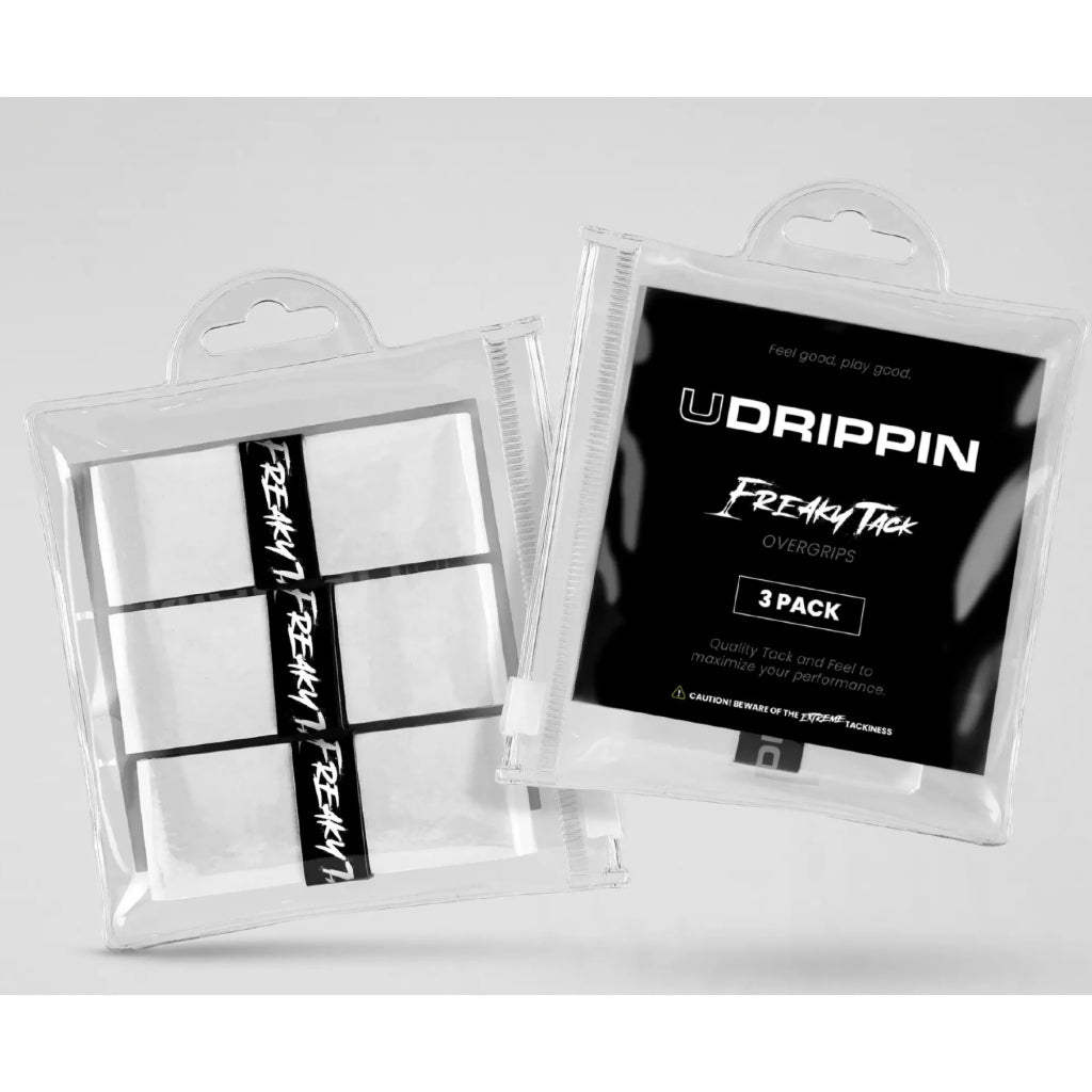 UDRIPPIN Freaky Tack Grips (White) Pickleball Paddle Grips