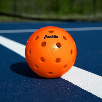 Franklin Sports X-40 Lava Outdoor Pickleballs 40 Holes with Logo