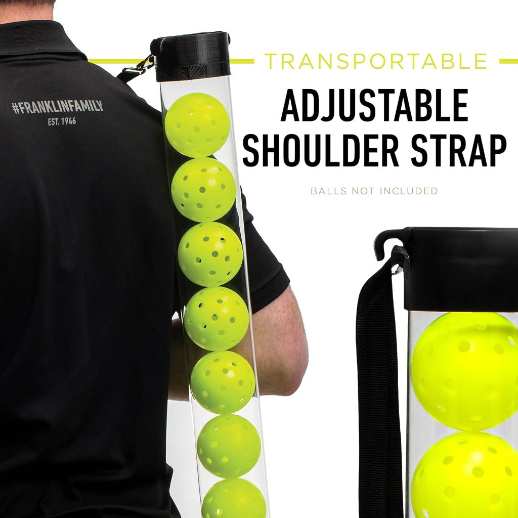 Franklin Pickleball Tube + Pickleball Hopper + Pick Up Balls (Balls Not Included)