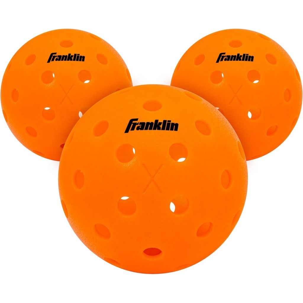 Franklin Sports X-40 Lava Outdoor Pickleballs 40 Holes with Logo