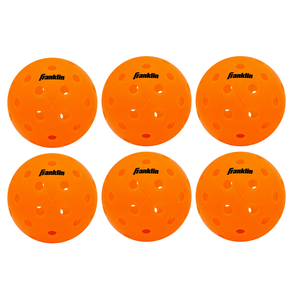 Franklin Sports X-40 Lava Outdoor Pickleballs 40 Holes with Logo