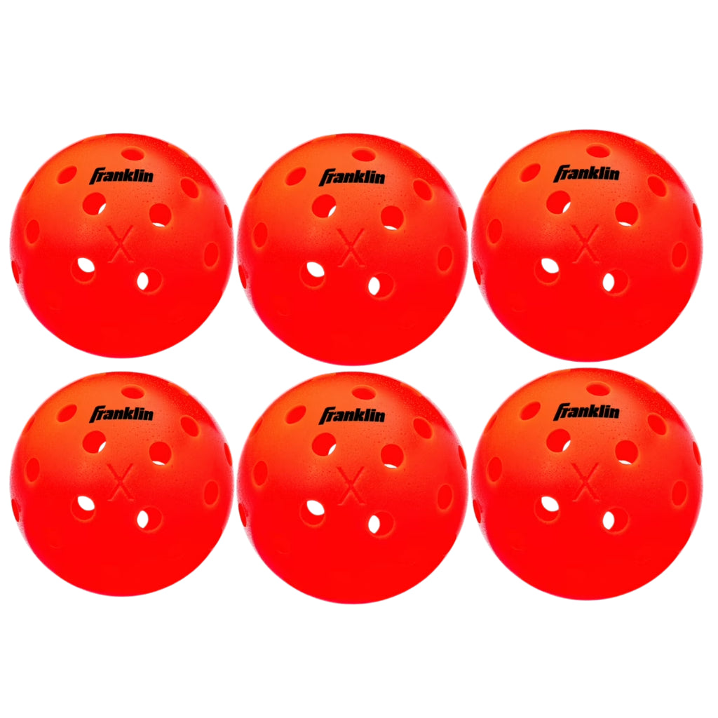 Franklin Sports X-40 Ember Outdoor Pickleballs 40 Holes with Logo