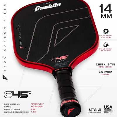 Franklin C45° Tempo Carbon Fiber Pickleball Paddle