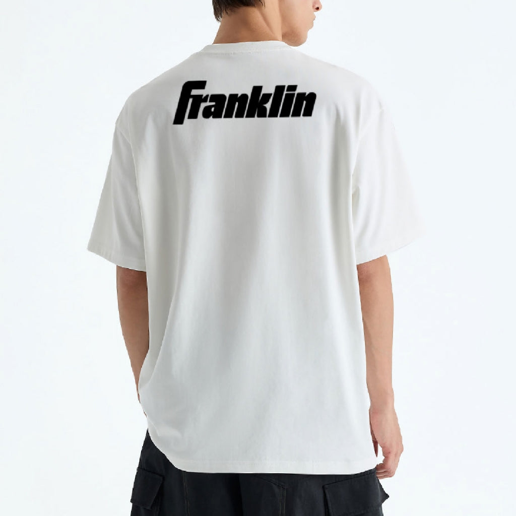 Franklin Shirt 100% Cotton Unisex White Lifestyle Oversized Tee