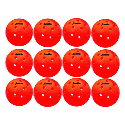 Franklin Sports X-40 Ember Outdoor Pickleballs 40 Holes with Logo