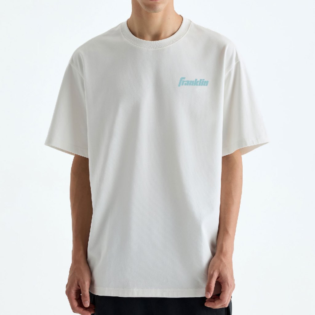 Franklin Shirt 100% Cotton Unisex White Lifestyle Oversized Tee