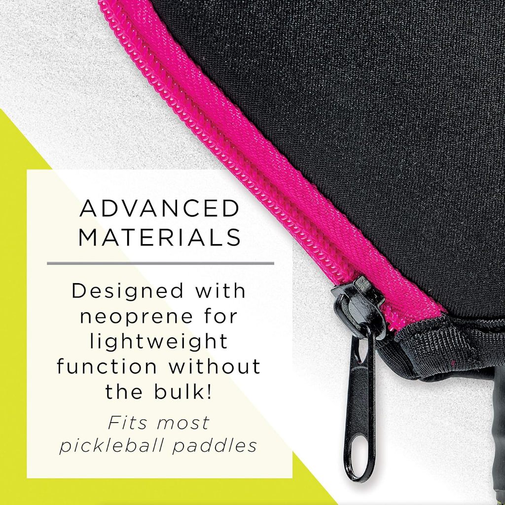 Franklin Pickleball Paddle Cover - Protective Padded Cover with Fence Hook - Universal Size Paddle Case