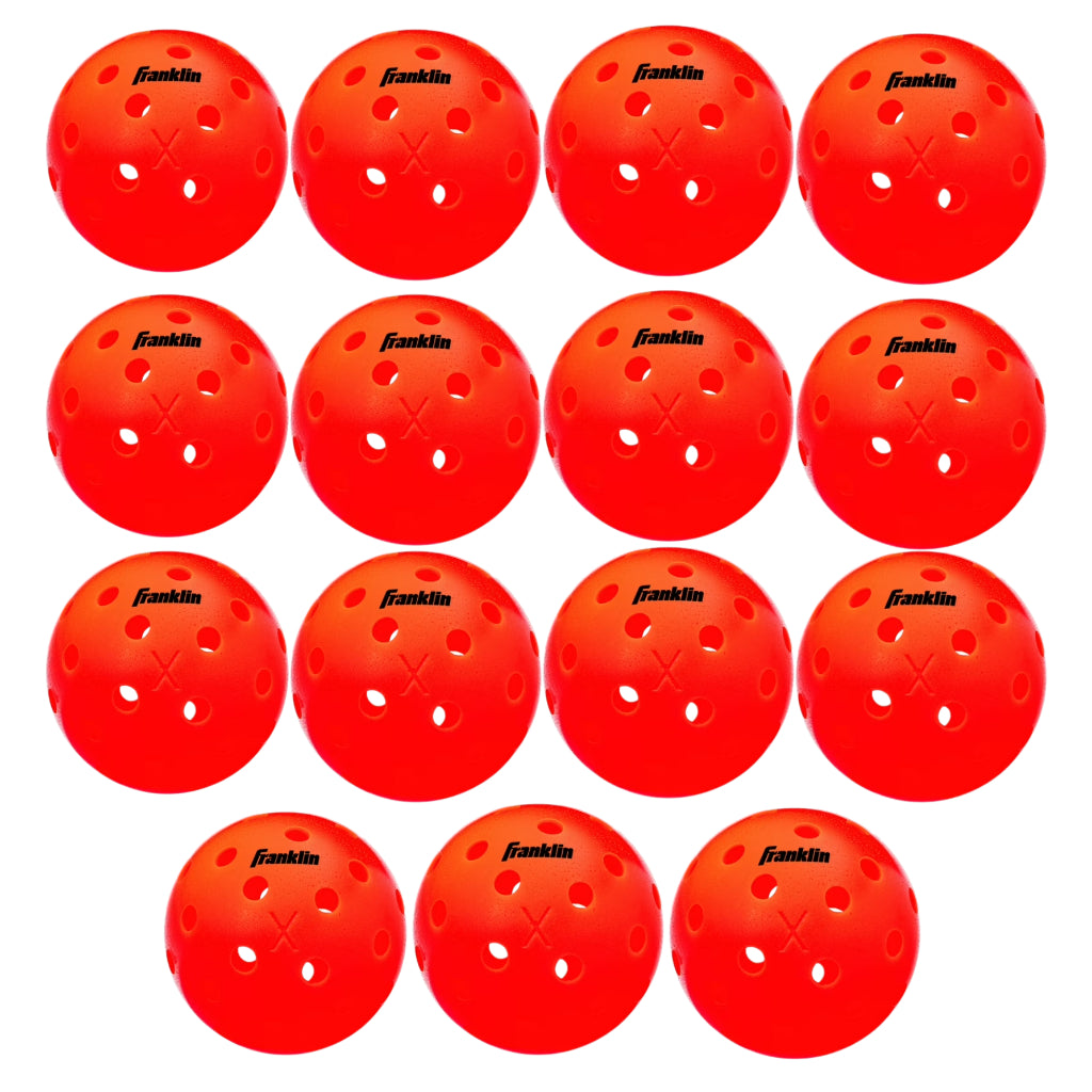 Franklin Sports X-40 Ember Outdoor Pickleballs 40 Holes with Logo