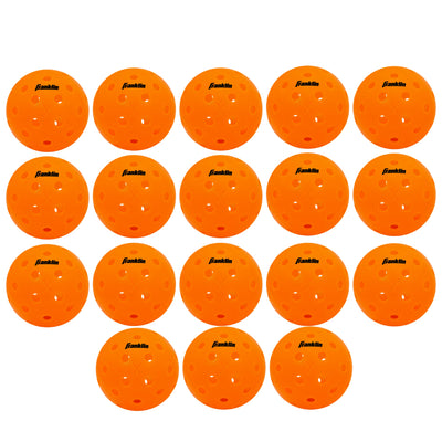 Franklin Sports X-40 Lava Outdoor Pickleballs 40 Holes with Logo